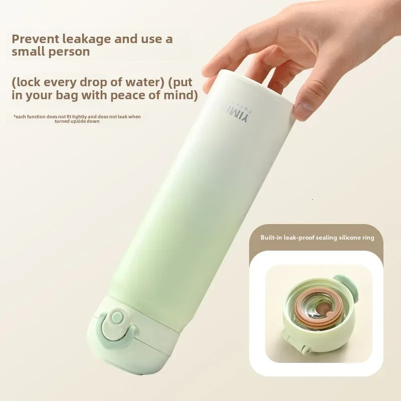 500ml Large Capacity Thickened 316 Stainless Steel Vacuum Thermal Insulation Portable Tumbler Thermos Gradual Change Color Cup 251107 W260226