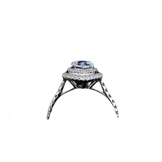 S925 Sterling Silver Water Drop Aquamarine Ring For Women, Ins Trend Fashion Ring Inlaid Designer Ring Adjustable Simple Design Index Finger Ring