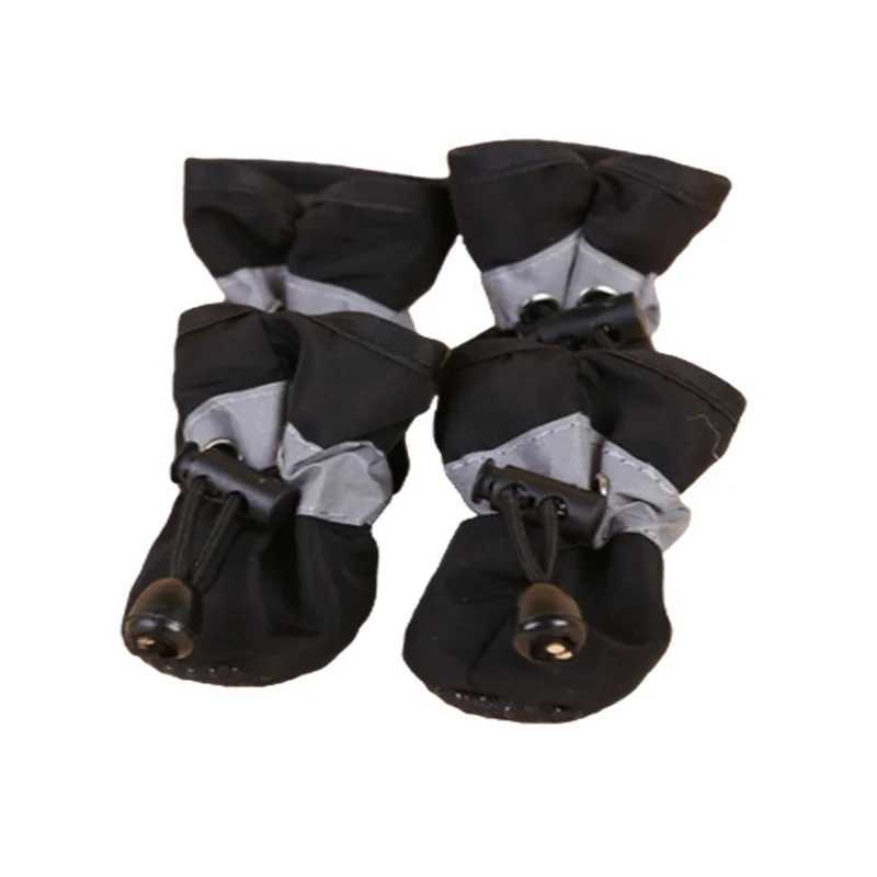 4-piece/set waterproof pet dog shoes Chihuahua anti slip rain boots suitable for small cats dogs puppies and pet boots T2504010