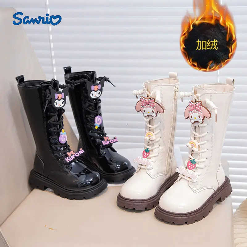 Sanrio Kawaii Kuromi My Melody Cute Cartoon Children Warm Boots Student Non Slip Comfortable Boots Long Tube Shoes Gift for Kids H251110