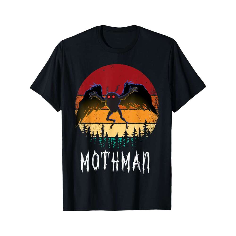 Designer T shirt Vintage Cryptid Mothman Folklore Occult Gothic Retro Monster - 220g T shits