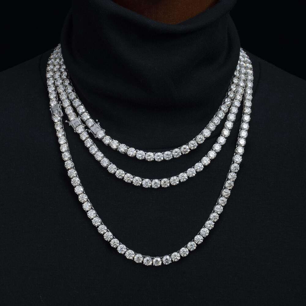 2mm 3mm 4mm 5mm 6.5mm 7mm 7.5mm 8mm Silver S925 Chain VVS Moissanite Diamond Fashion Tennis Chain