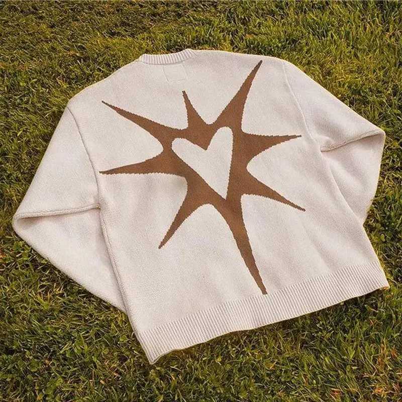 Fashion Womens Street Fashion Clothing Harajuku Knit Sweater Winter Pullover Loose Vintage Aesthetic Y2K Gothic EMO Top Y251110