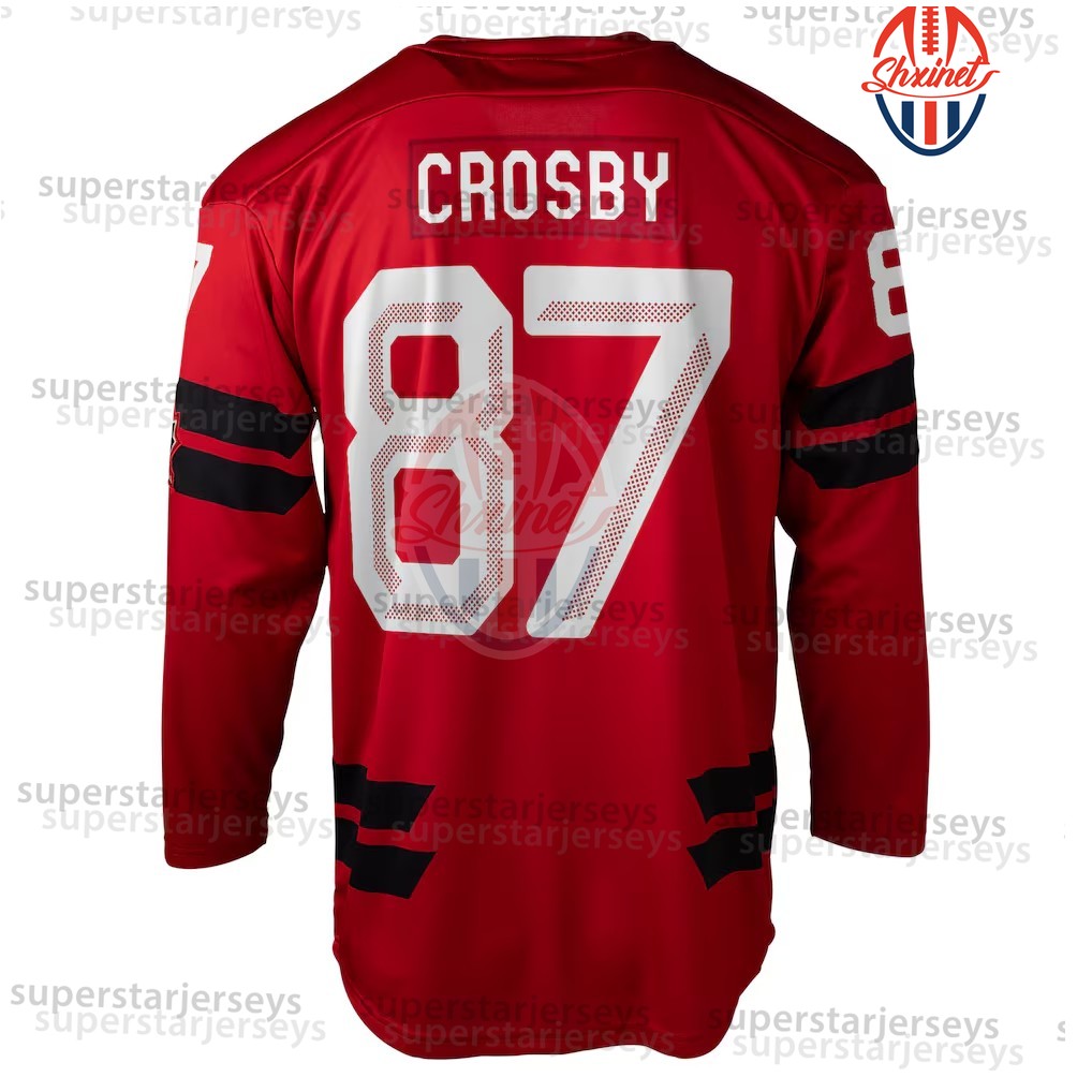 2026 Canada Hockey Jersey Sidney Crosby McDavid Brayden Point Sam Reinhart Nathan MacKinnon Cale Makar Sweater Custom Double-Reinforced Stitching Casu