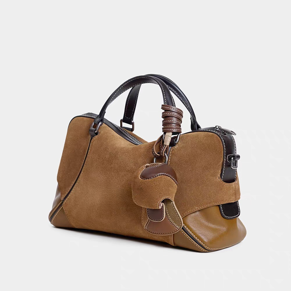 Fashion Trend Luxury Handbag Soft Leather Boston Bag Versatile Commuter Bag New Designer Bag Women's Crossbody Bag Women's Shoulder Bag