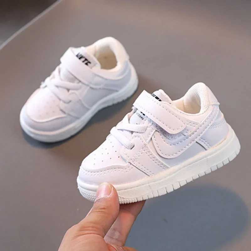 Toddler Baby Kids Fashion Design Walking Shoes Sneakers White Non-slip Casual Shoes Boys Girls Breathable Outdoor Board Shoes W251110
