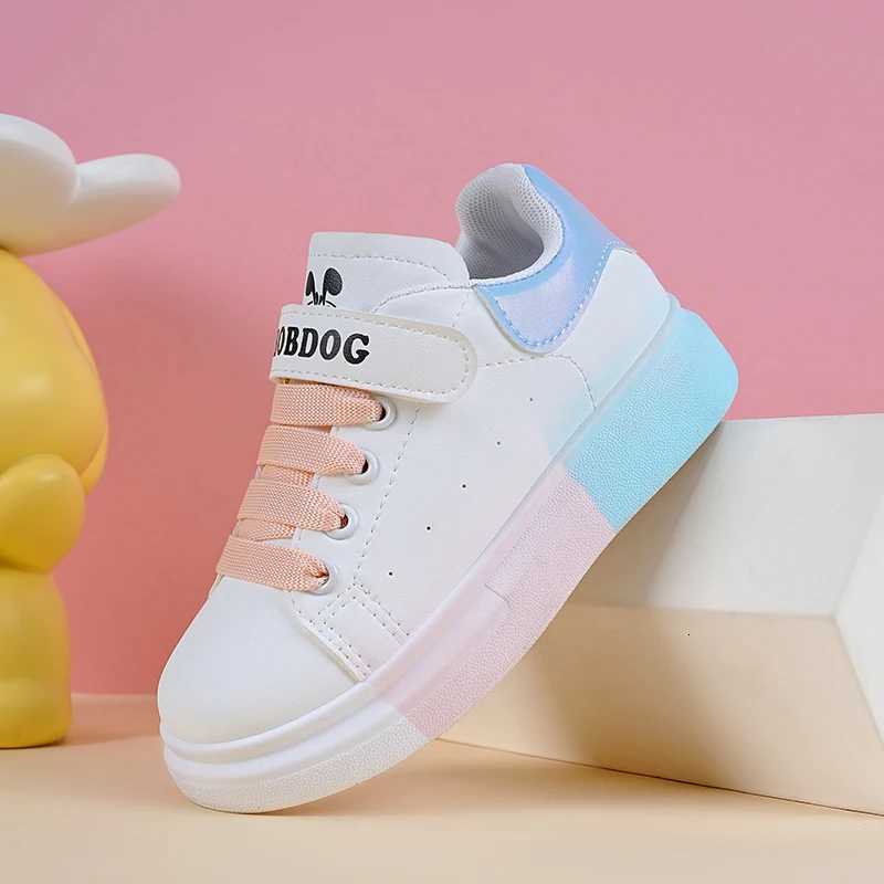 Luxury Children Shoes Girls Sneaker Design Autumn Leather Colorful Kids Daily Sneaker Platform Walking Sports Girls Casual ShoesT251110