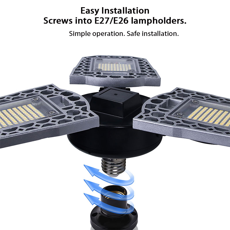 High led Bay Light Fixture Suitable for Garage & Gas Station workshop warehouse gymnasium waiting room airport market place spot Project Lighting