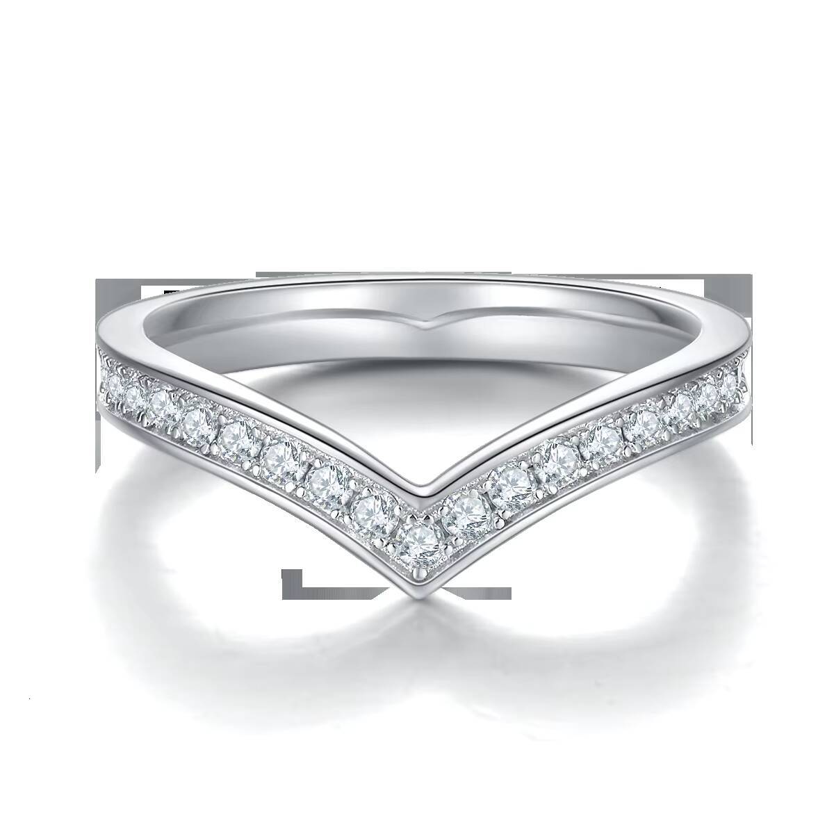 Light S925 Sterling Silver Selection D-color Moissanite Diamond Ring for Men and Women Engagement Ring Customization Supported