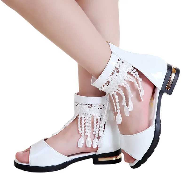 Girls shoes sandals childrens shoes summer new fashion girls princess shoes soft soles Roman shoes student sandals Z250410