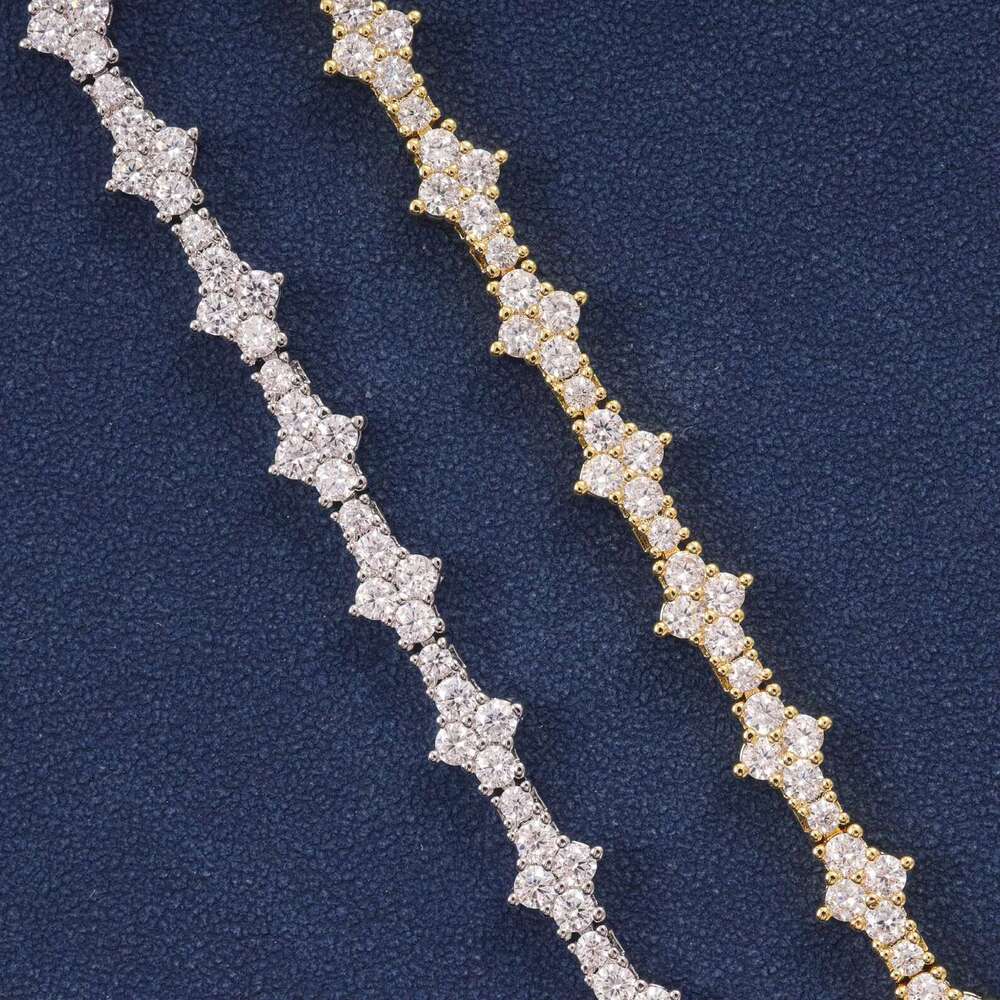 Hot Selg Unisex 3mm Iced Honeycomb Bracelet and IIced Out wer Tennis Chains Fine Chain & k Necklace