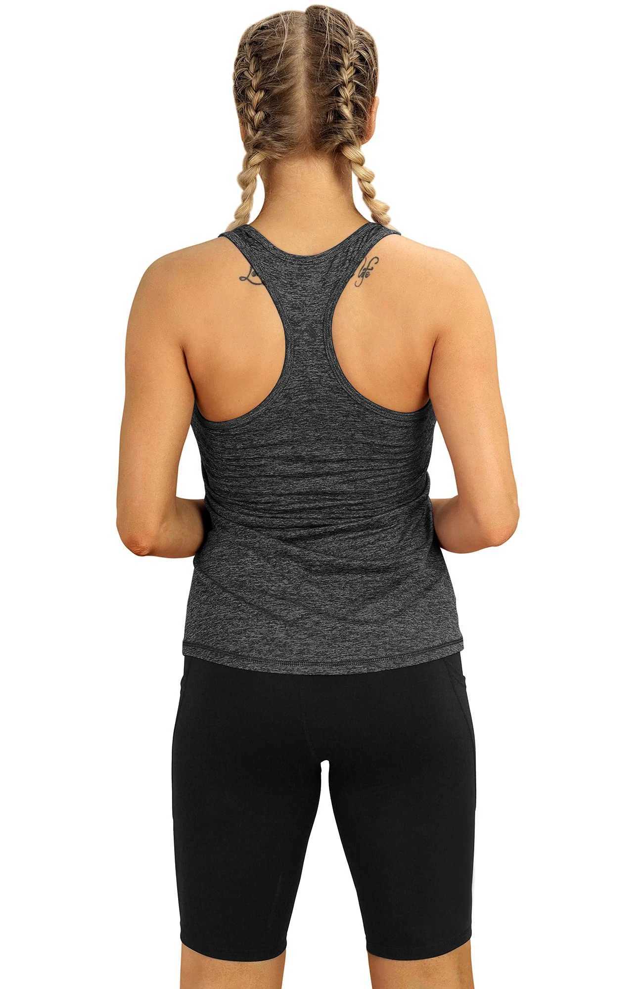3 womens sports vest tops loose yoga tops quick drying sports tops womens fitness yoga topsXJ250410