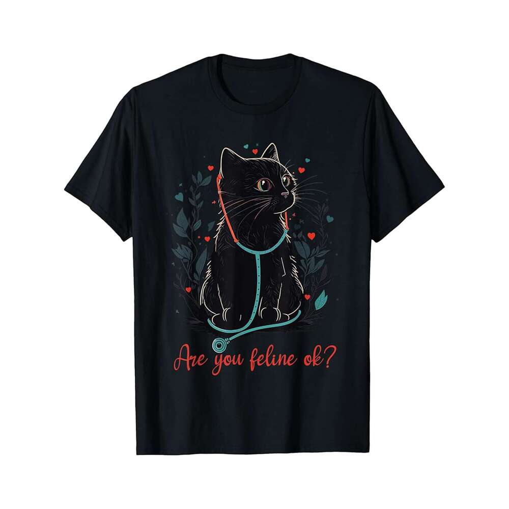 Designer T shirt Retro Cat Nurse Gifts Nurse Week Gifts Funny Nurse - 220g T shits
