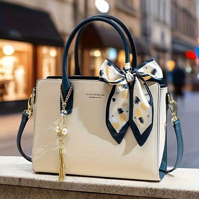 New Versatile Tote Large Capacity Crossbody Women's Bag, Suitable for Women - Elegant Occasions with Charming Details