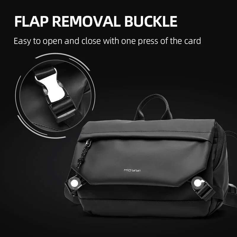 Messenger Men, Large Capacity Waterproof Shoulder , Casual Crossbody Bag Fit 9.7 Inch Ipad For Travel Black