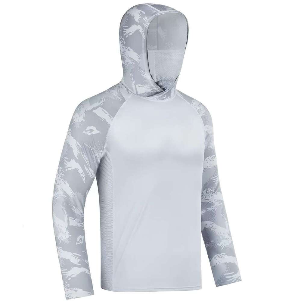 American Style Breathable Quick-Dry Stand Collar for Men Lightweight 3D Cut Sun Protection Outfit Outdoor Fishing Cycling Clothing Cross-Border