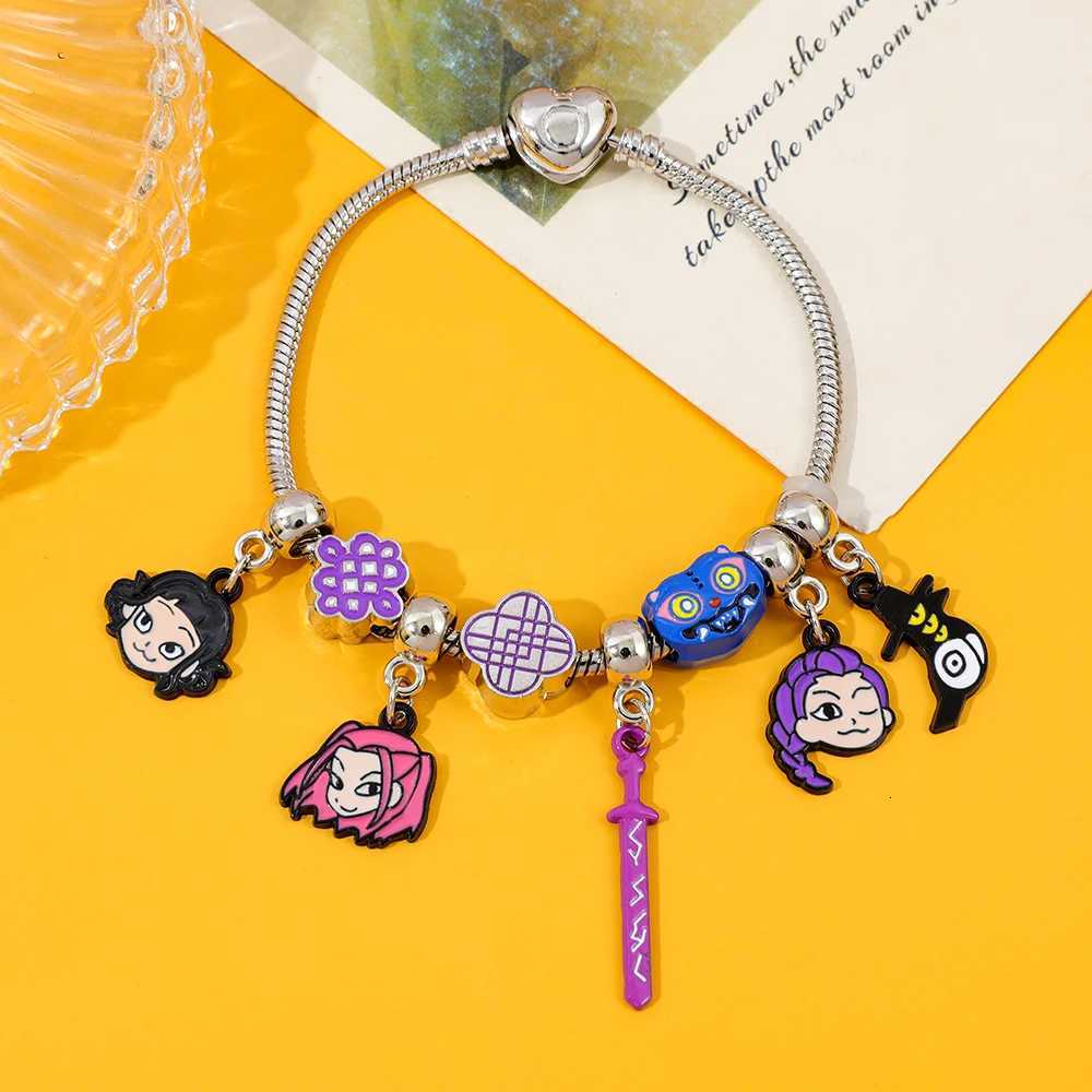 KPop Demon Hunters Rumi Zoey Mira Crow Bracelet Womens Fashion Accessories Girl Cute Cartoon Anime Derived Peripheral BraceletT251110