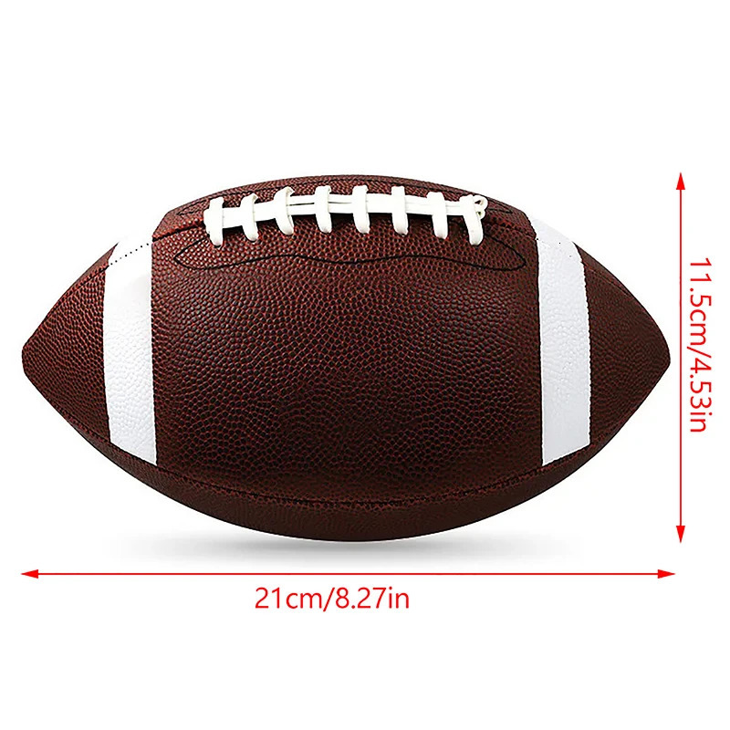 21cm8.5Inch 16p Eco-Friendly PVC Rugby Inflatable American Football Childrens Leather Ball Indoor and Outdoor Sport Supplies 250410