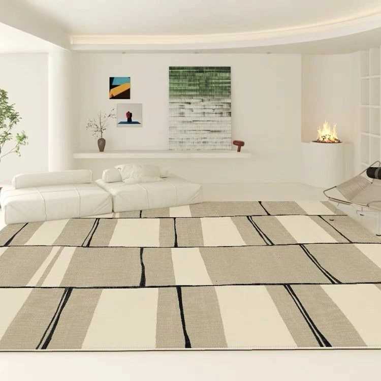 Simple Style Big Size Non-slip Living Room Rug Light Luxury Soft Coffee Tables Mat Easy Cleaning Room Decor Gaming Room Carpet Y251110
