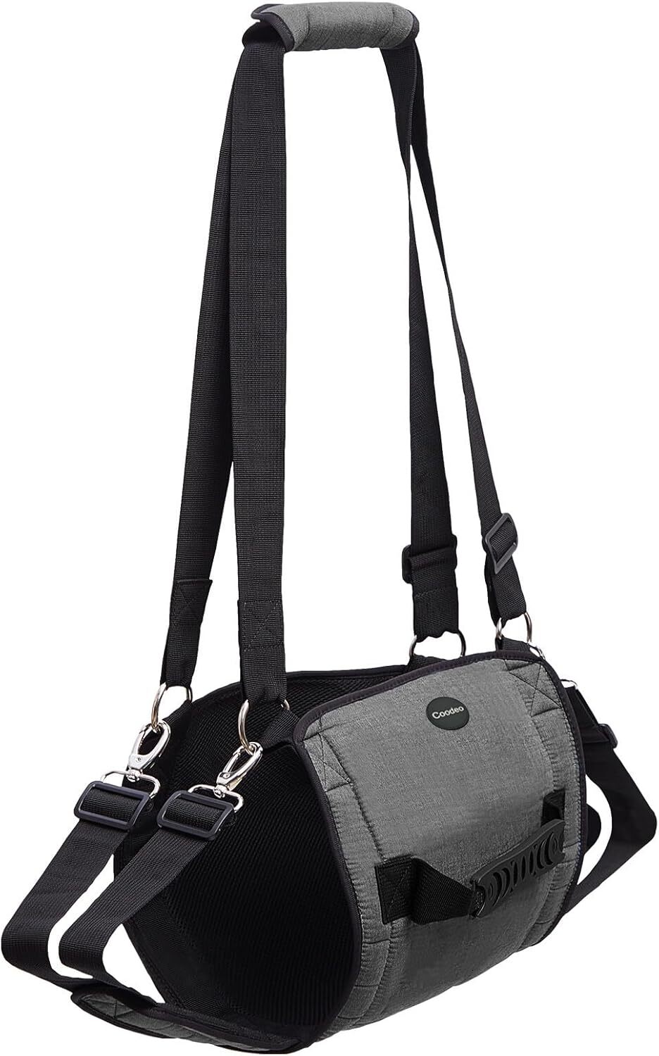 COODEO dog carrying sling, emergency backpack pet leg support and rehabilitation dog lifting sling for nail trimming, dog sling for elderly dogs with 