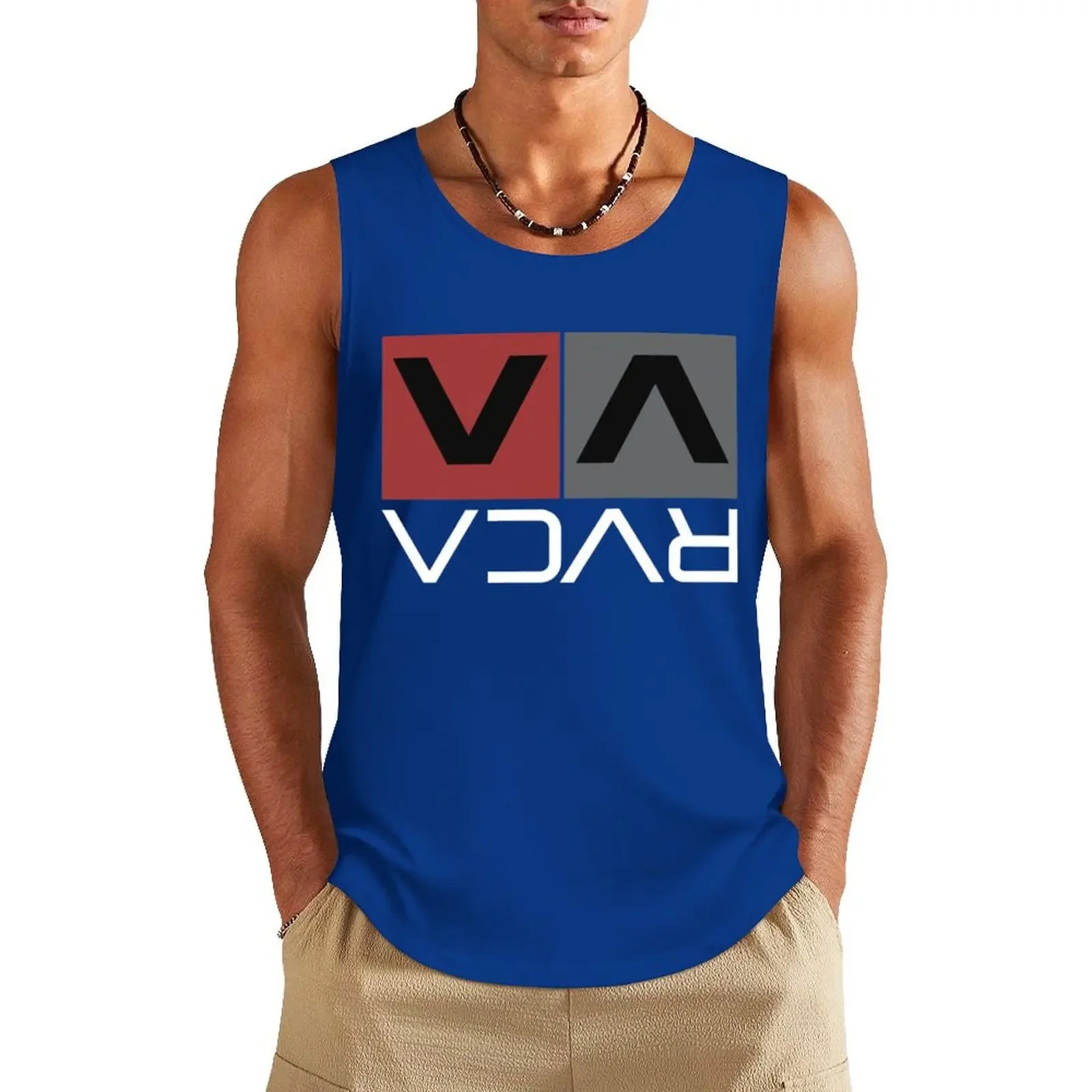 Funny Letter Print Mens Tank Tops Hawaiian Beach Surf Sleeveless Shirts Fashion Gym T-shirt Man Summer Casual Run Fitness Vest 250410