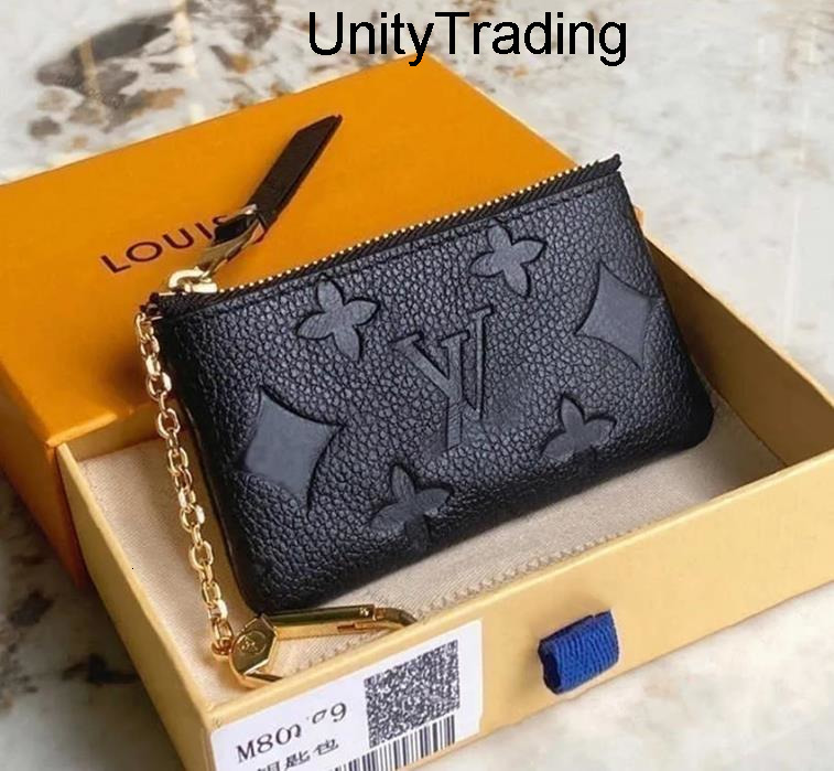 Luxury Designer Keychain pouch Leather coin purse Fashion Zipper pocket Charm Bag Keychains Key Ring A louise''vuttonliness viutonlies vittonlies lvity lvtity 7OEI