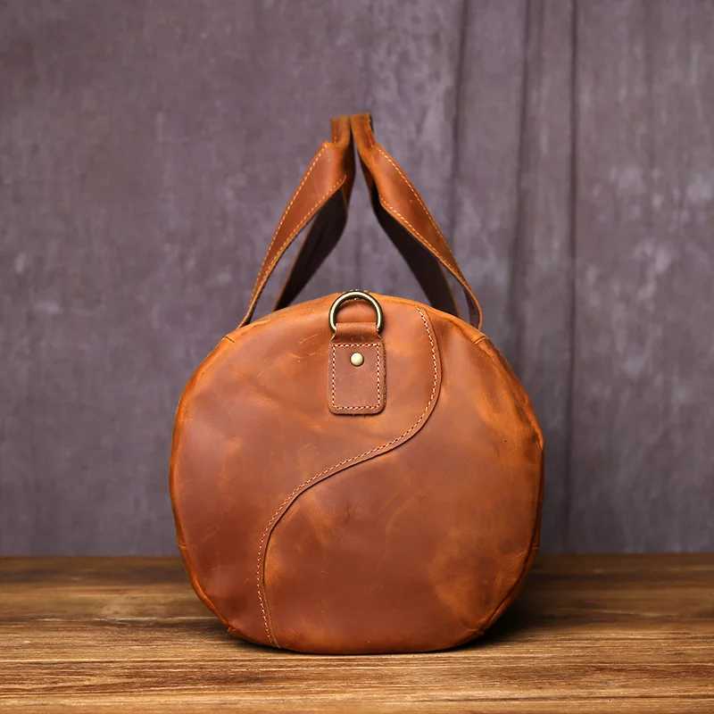 JLFGPJ Crazy Horse Leather Retro Mens Crossbody Travel Bag Made Of Genuine Leather For Daily Travel And Leisure Handbag K251110