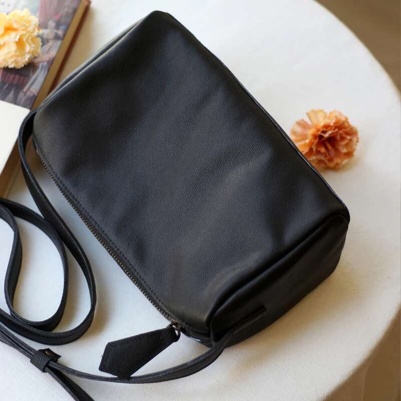 Genuine Leather Women's Shoulder Crossbody Bag, Cowhide, Daily Versatile And Artistic