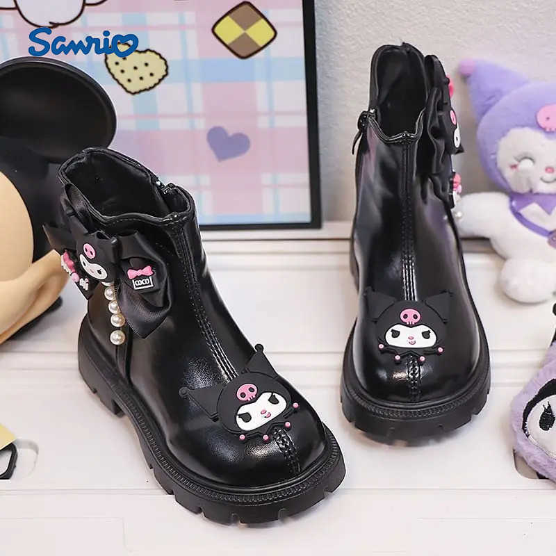 Sanrio Kawaii Kuromi My Melody Children Lovely Cartoon Comfortable Boots Student Thermal Ankle Boots Shoes Gifts for Kids H251110