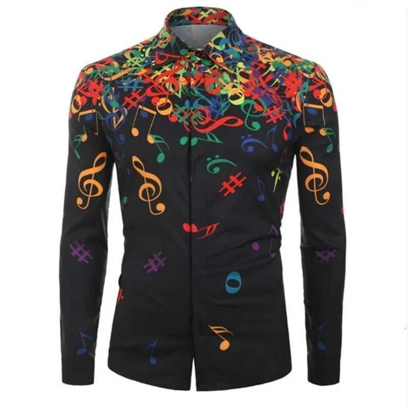 Mens shirts 3D printed shirts outdoor street long sleeved buttoned clothing fashionable clothing fashionable and comfortable K251110