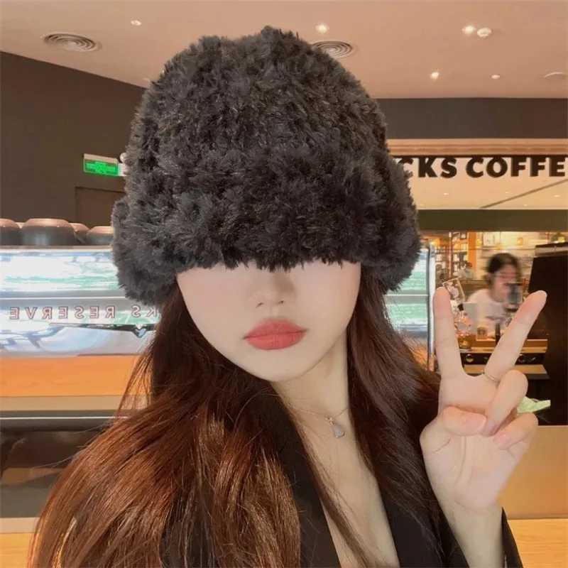 Womens Knitted Beanie Caps Winter Thicken Warm Ear Protection Hats Femme Cover Head Cap Skullies Beanies XJ251110