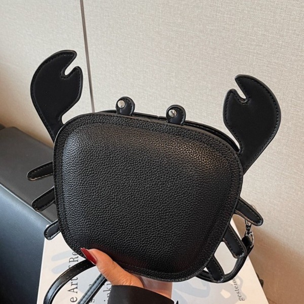 Fashionable Woman's Personalized Crab Design Shoulder/Crossbody Satchel with Unique Shape Features