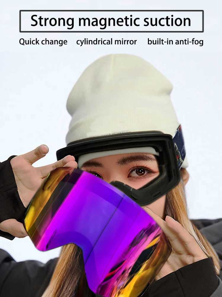 2025 HD Snow GoggLEs Quick DisassEMbly High Breathability Ski GoggLEs Perfect for Snowboarding Alpine Skis WindPROof K251110