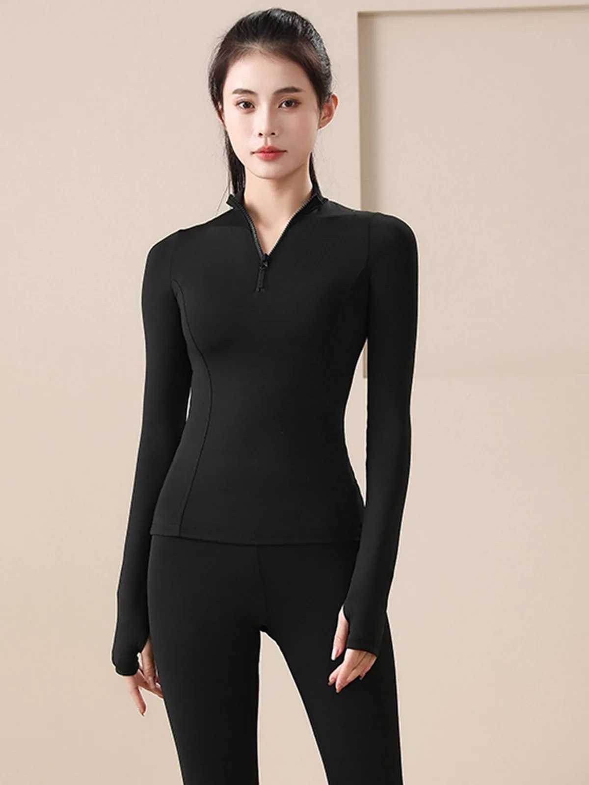 Womens equestrian clothing T-shirt long sleeved cycling tight fitting sweatshirt absorbent quick drying clothing yoga fitness training clothingXJ25041