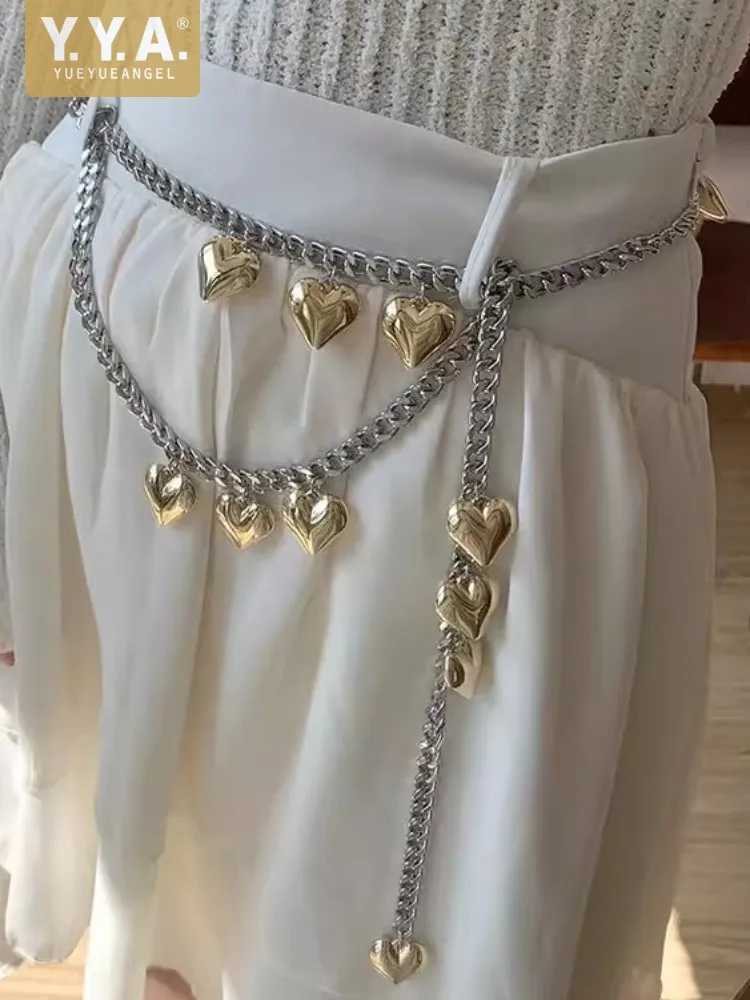 Design personalized pendant waist chain fashion accessory belt street womens metal belt X250410