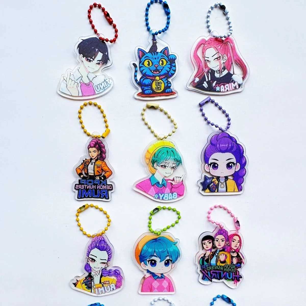 Mystery Blind Bag for Kpop Fans - 32 Pack Demon Hunters Acrylic Keychain Set Surprise Grab Bag with HUNTR/X Charms for Kids C251110