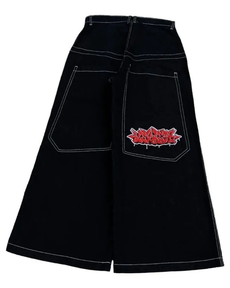 Y2K Baggy Jeans men Harajuku 2000s vintage Embroidered high quality jeans Hip Hop streetwear men women Casual wide leg jeans 250409