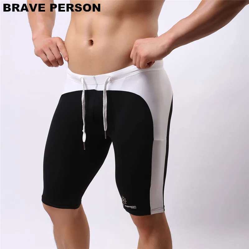 Brave Person Mens Beach Wear Multi functional Shorts Soft Nylon Fabric Knee Length Tight Leg Shorts Mens Board ShortsW250410