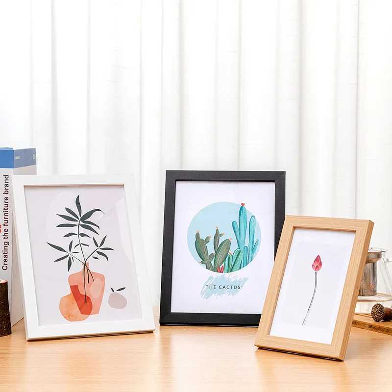 Wood Small Wall Hanging With Plexiglass 9X13 10x15 13X18 15X20cm wooden Picture Frame For Pictures Photo Decor L251110 H260306