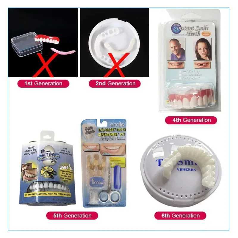 1 set of temporary dental restoration kit upper and lower denture veneers dental brackets denture clasps restoration accessories materials M250410