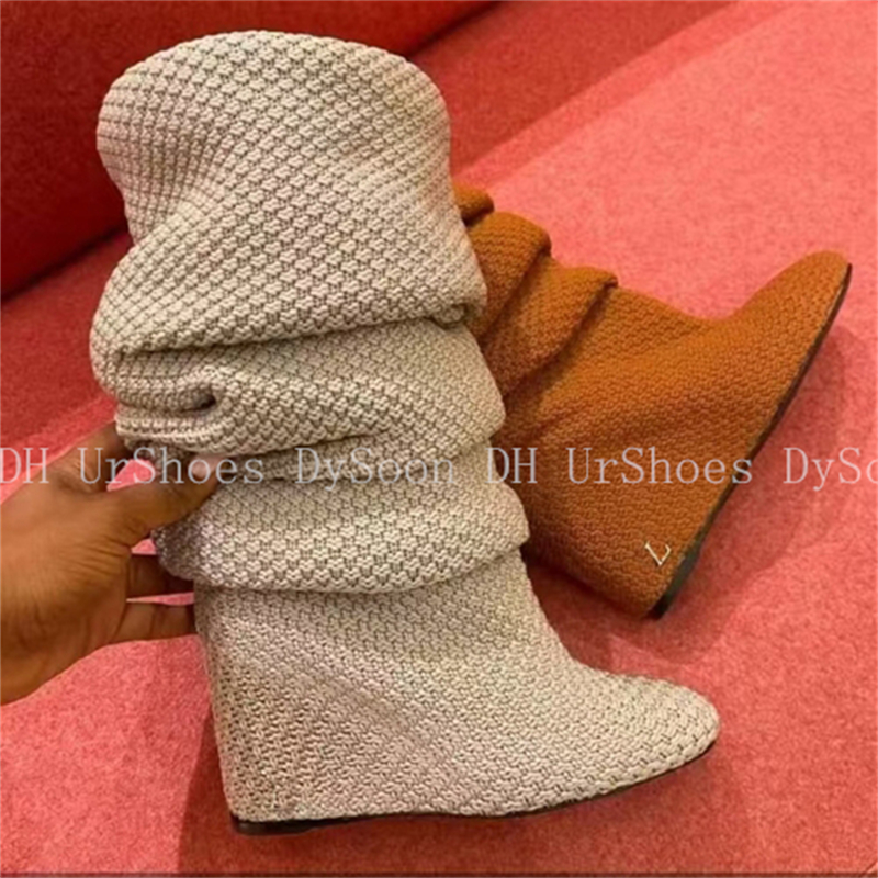 Women Chelsea Boots Knee High Boots Winter Ankle Booties Stiletto Dress Boots