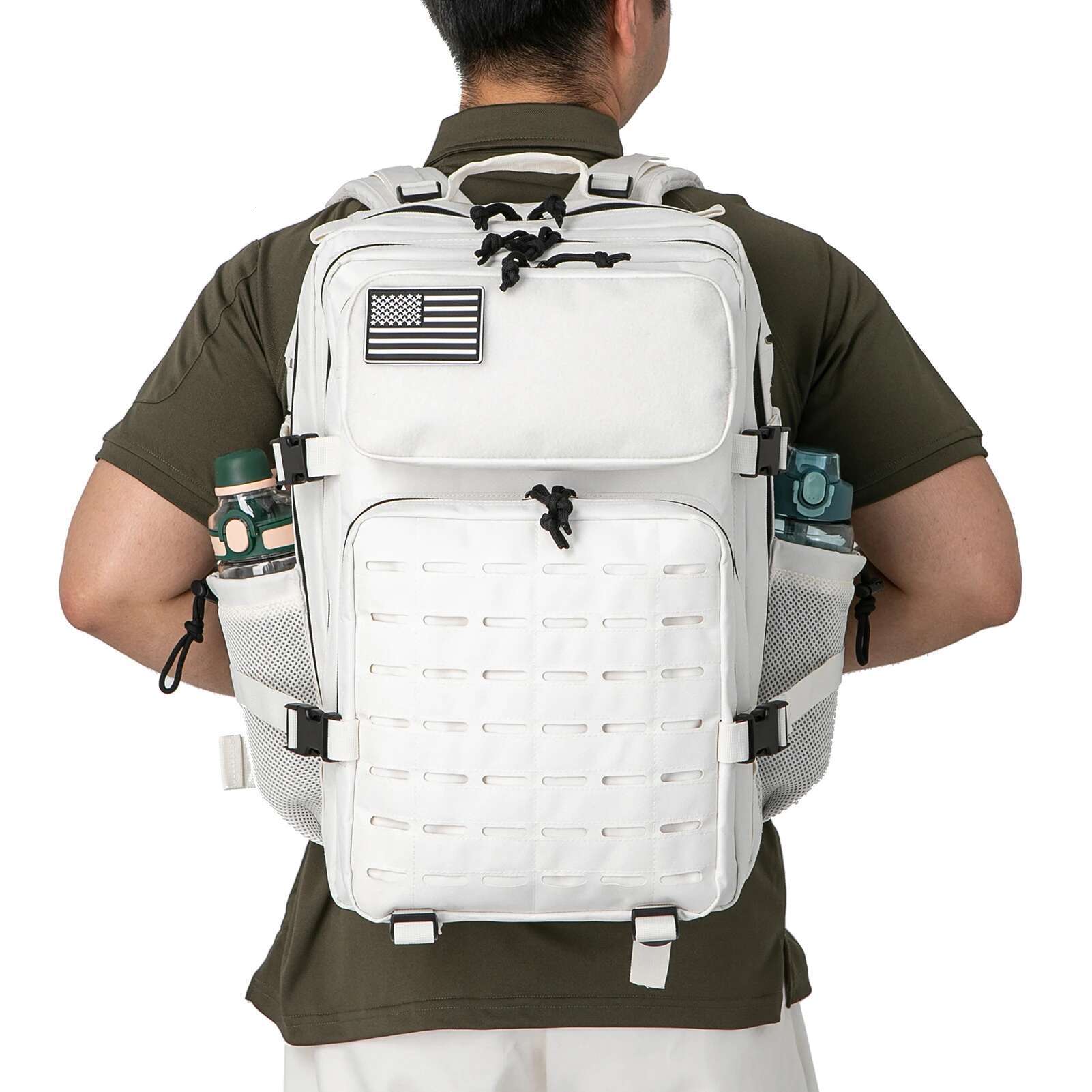 Tactical Backpack For Men And Women Outdoor Survival Bug Out Bag Small School Rucksack Hking With Bottle Holder