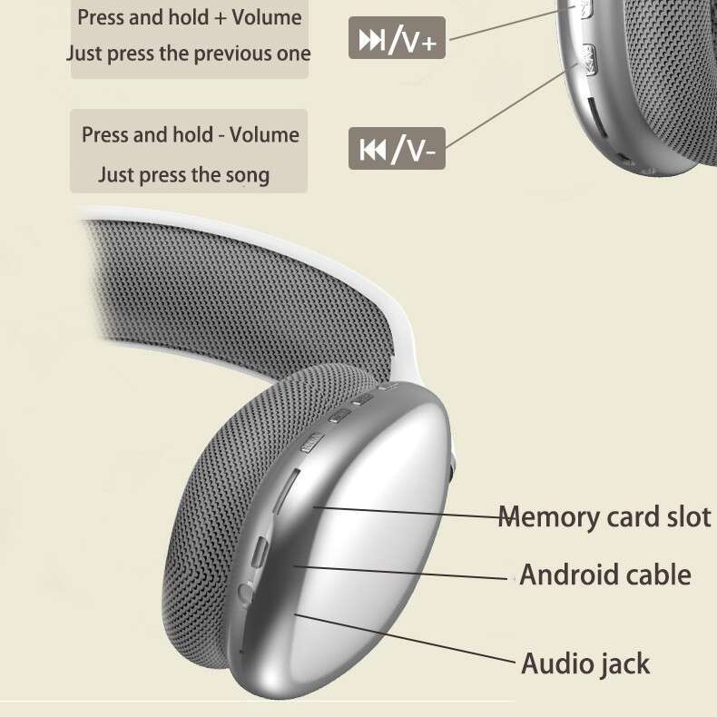 The P9promax wireless Bluetooth supports retractable sports private mode headset FM
