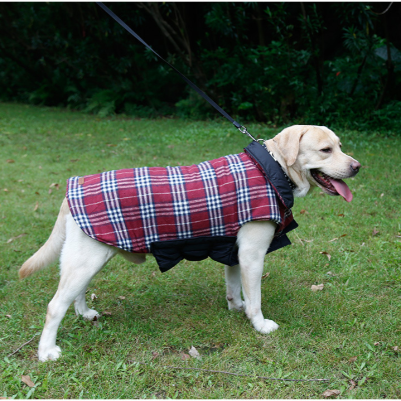 Dog Coats Jackets Designer Warm Wear both sides Waterproof Winter Coat Plaid Clothes Pet Dogs Cold Weather Coats Cozy Snow Jacket Vest for Small Mediu