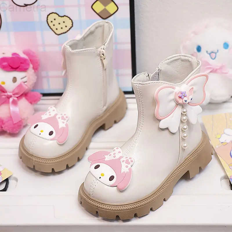 Sanrio Kawaii Kuromi My Melody Children Lovely Cartoon Comfortable Boots Student Thermal Ankle Boots Shoes Gifts for Kids H251110
