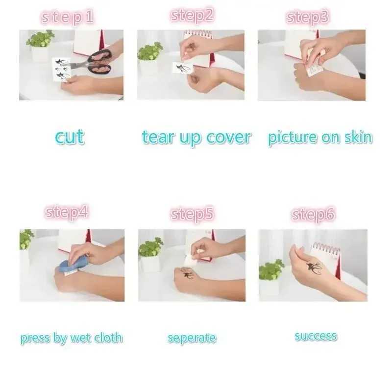 9 pieces of arm ring tattoo stickers waterproof temporary arm tattoos W250410