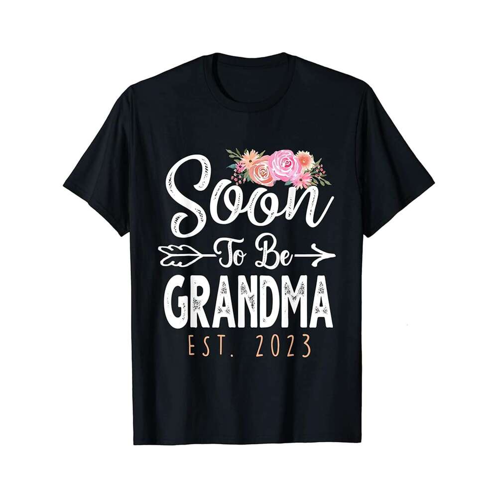 Designer T shirt Promoted to G-Ma Est 2023 Grandma Mom Men - 220g T shits