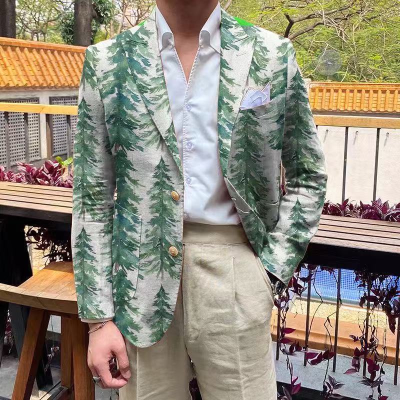 T2318 New Business Suit Men's Three-Piece Suit British Slim Fit Suit Best Man Suit