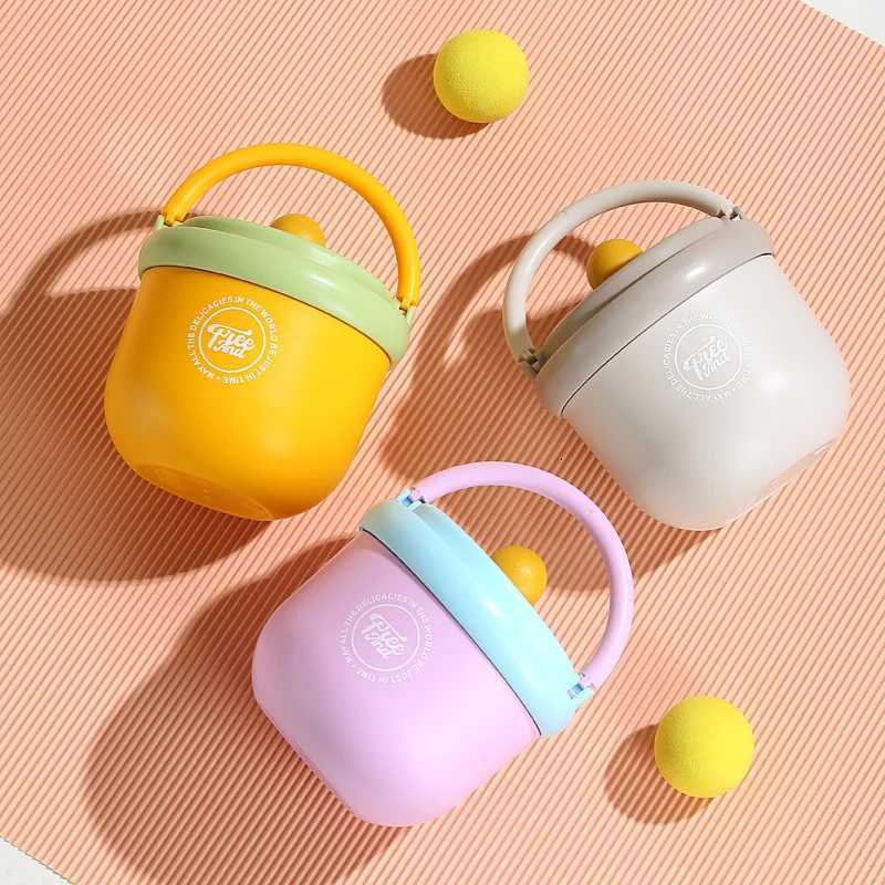 Fashionable cup Portable Stainless Steel 304 Milk Cup With Lid And Spoon Insated Breakfast Cup For Off Workers And Students Y251110