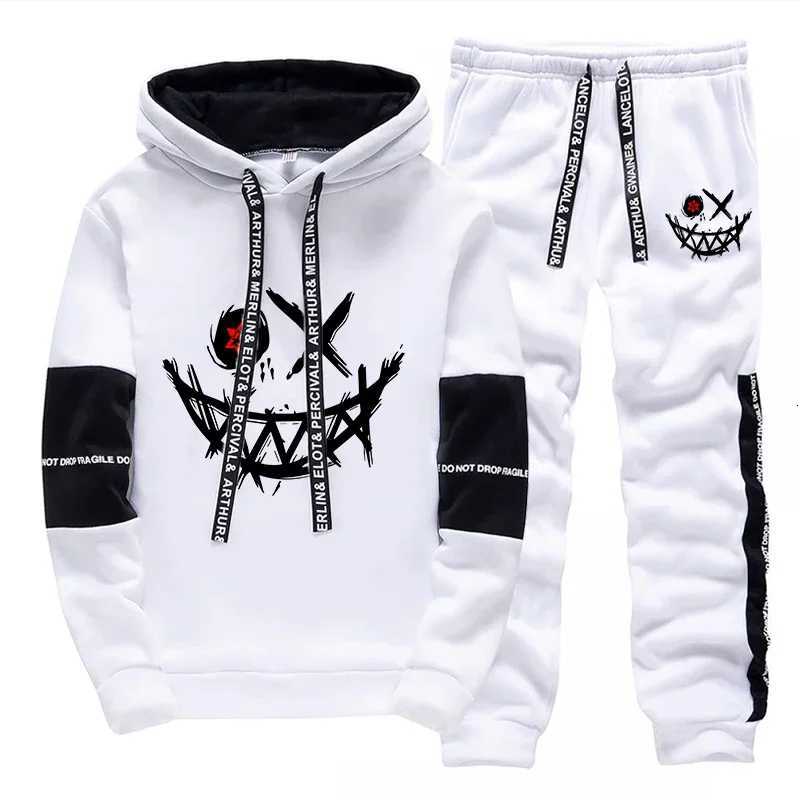 Hot Sales Mens Tracksuit Printed Single Piece Sweatshirts Sweatpants Casual Hoodie Pants Outdoors Mens Clothing Funny Streetwear W251110